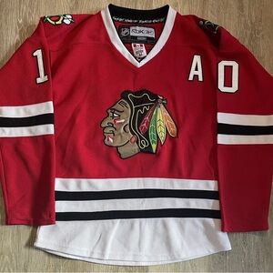 Chicago Blackhawks NHL Sharp Jersey #10 CCM Reebok Stitched Red